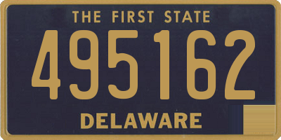 DE license plate 495162