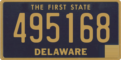 DE license plate 495168