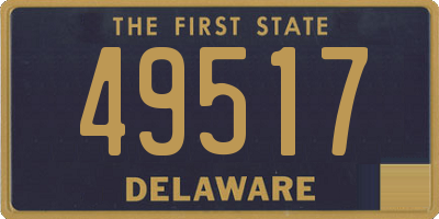 DE license plate 49517