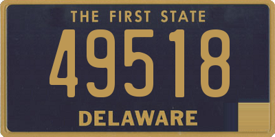 DE license plate 49518