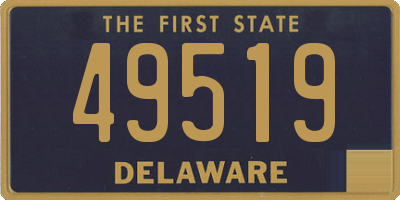DE license plate 49519