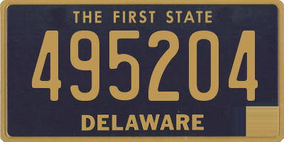 DE license plate 495204
