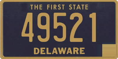 DE license plate 49521