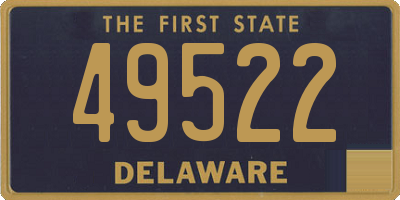 DE license plate 49522