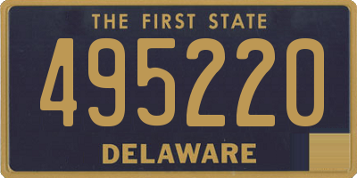 DE license plate 495220