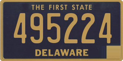 DE license plate 495224