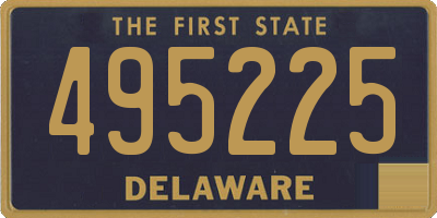 DE license plate 495225
