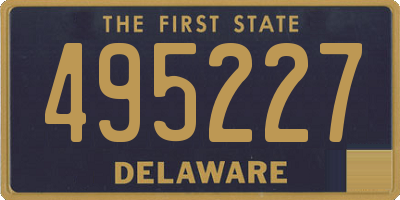 DE license plate 495227