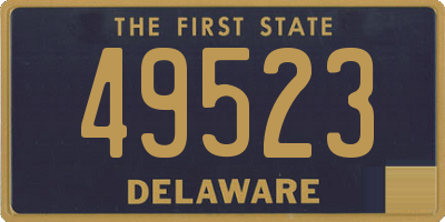 DE license plate 49523