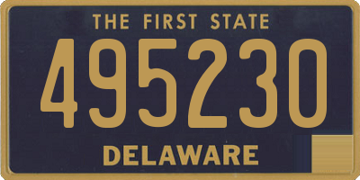 DE license plate 495230