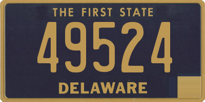 DE license plate 49524
