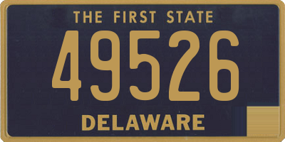 DE license plate 49526