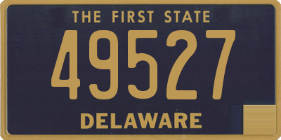 DE license plate 49527