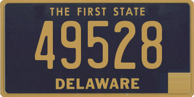 DE license plate 49528