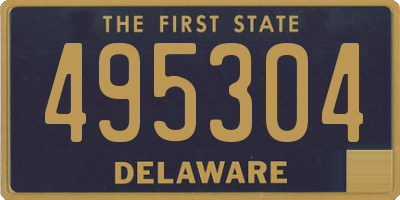 DE license plate 495304