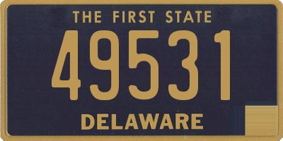 DE license plate 49531
