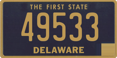 DE license plate 49533