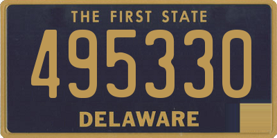 DE license plate 495330