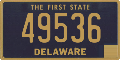 DE license plate 49536