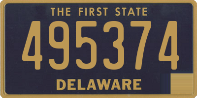 DE license plate 495374
