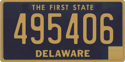 DE license plate 495406