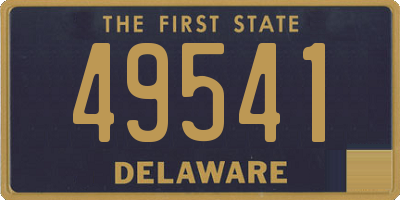 DE license plate 49541