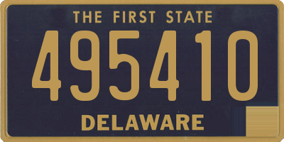 DE license plate 495410