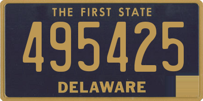 DE license plate 495425