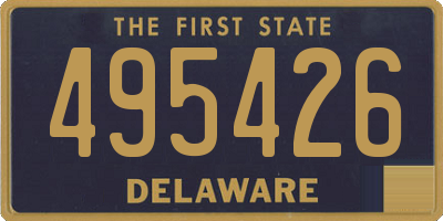 DE license plate 495426