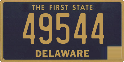 DE license plate 49544