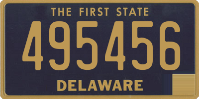 DE license plate 495456
