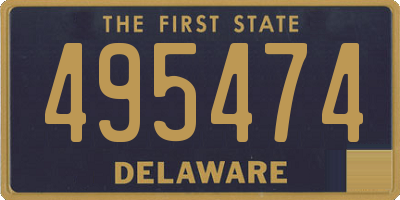 DE license plate 495474