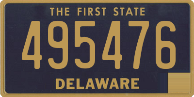 DE license plate 495476