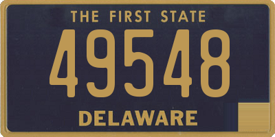 DE license plate 49548