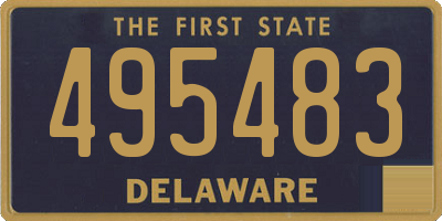 DE license plate 495483