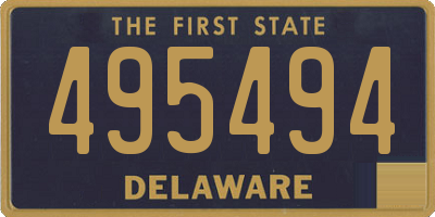 DE license plate 495494