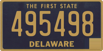 DE license plate 495498
