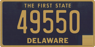 DE license plate 49550