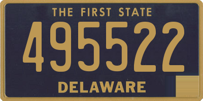 DE license plate 495522