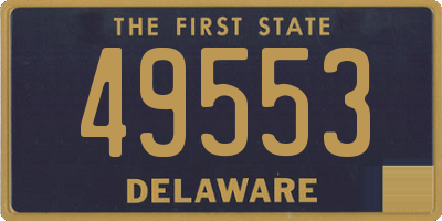 DE license plate 49553