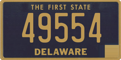 DE license plate 49554