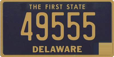 DE license plate 49555