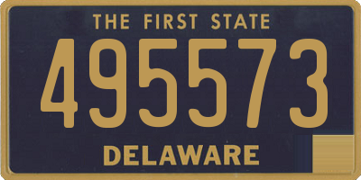 DE license plate 495573