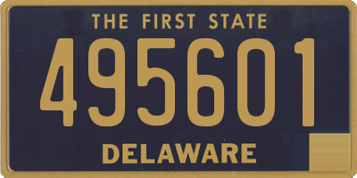 DE license plate 495601