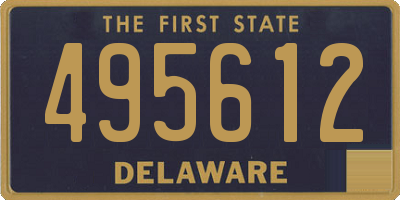 DE license plate 495612