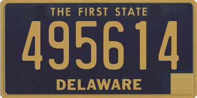 DE license plate 495614