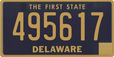 DE license plate 495617