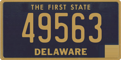 DE license plate 49563