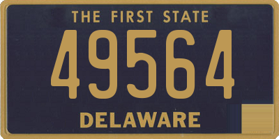 DE license plate 49564