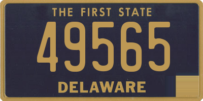 DE license plate 49565